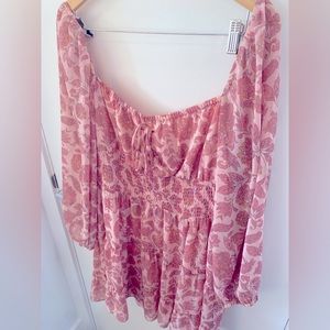 Chiffon printed mini dress